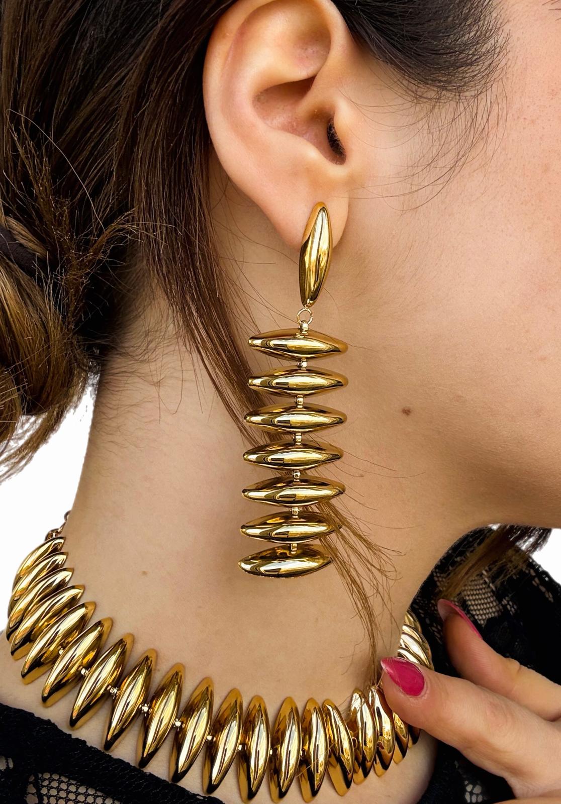 Orecchini Rich Bold in acciaio inossidabile — PJELSOMINO Bijoux