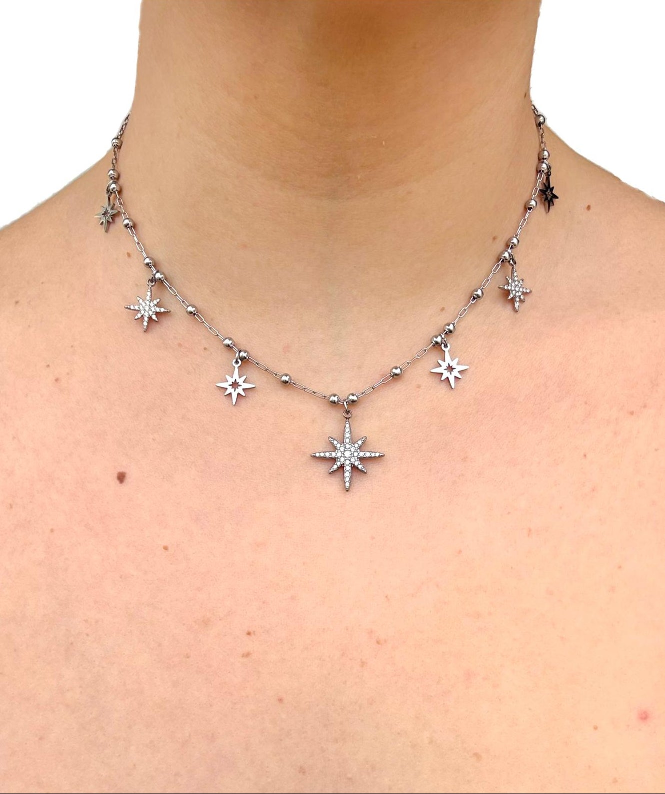 Collana North Star in acciaio inossidabile — PJELSOMINO Bijoux