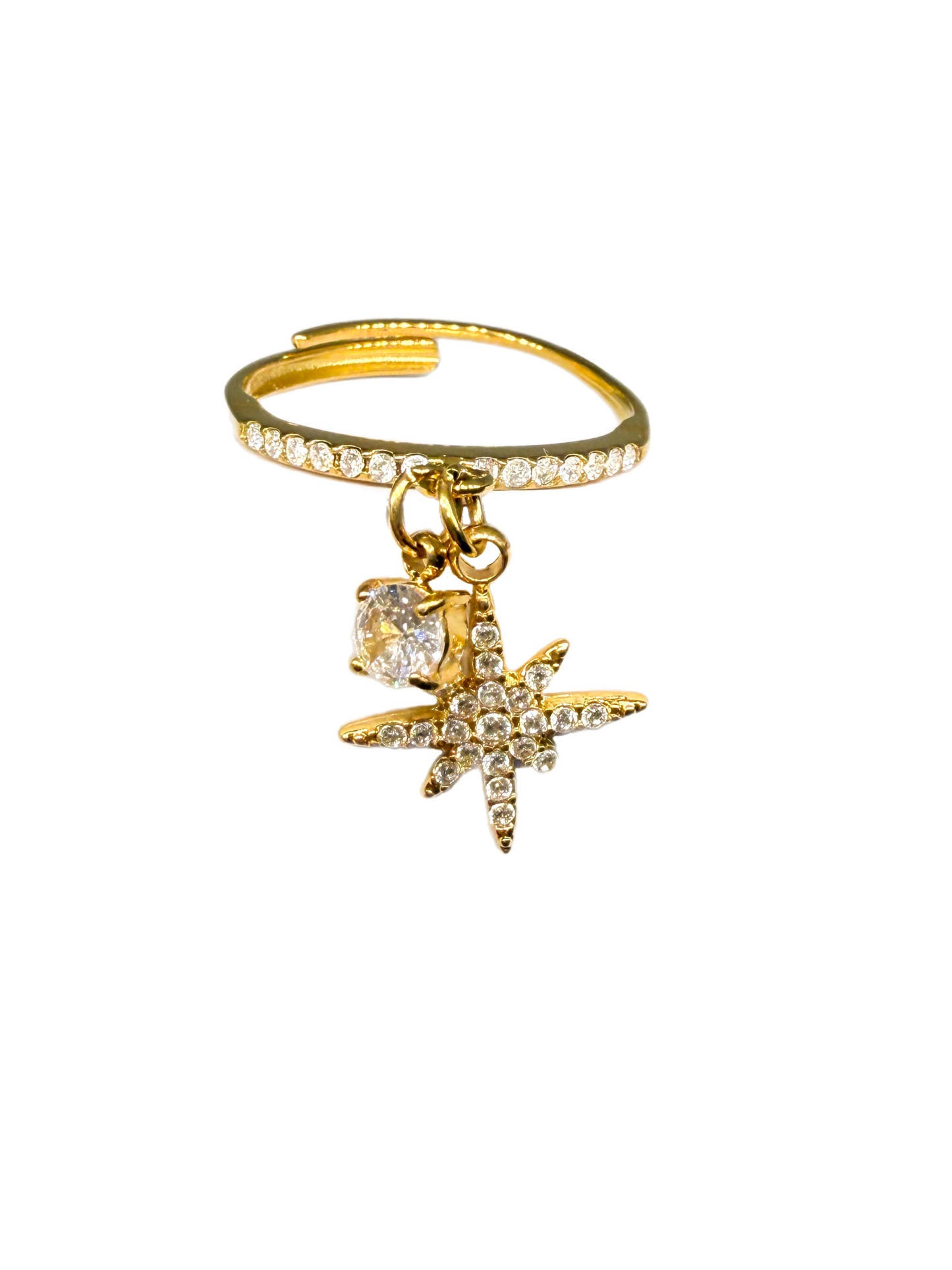 Anello North Star in acciaio inossidabile — PJELSOMINO Bijoux
