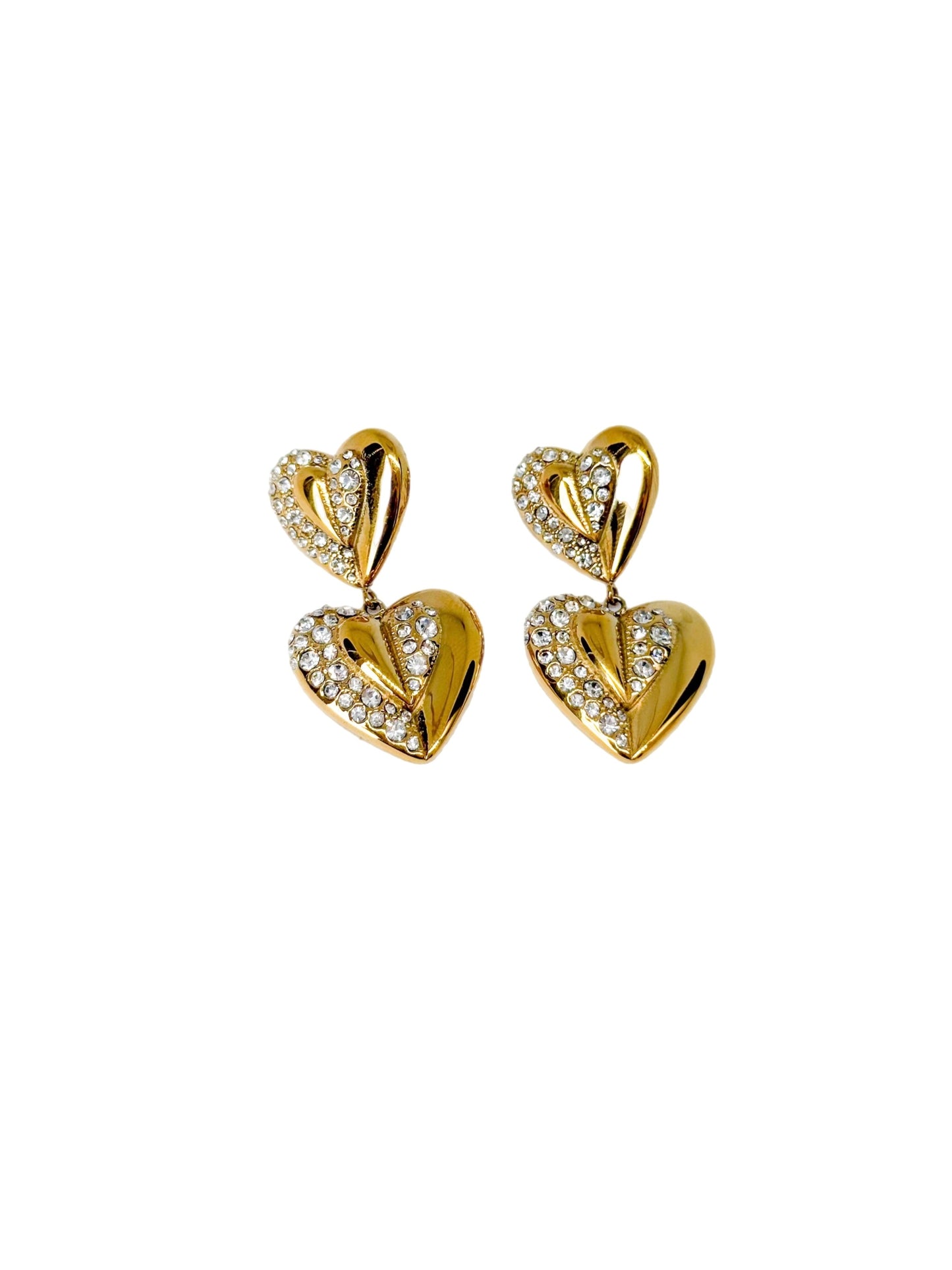 Orecchini 4 Hearts in acciaio inossidabile — PJELSOMINO Bijoux