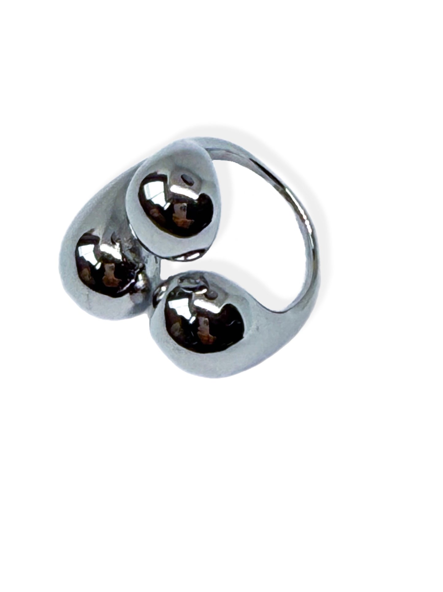 Anello Sfere in acciaio inossidabile — PJELSOMINO Bijoux