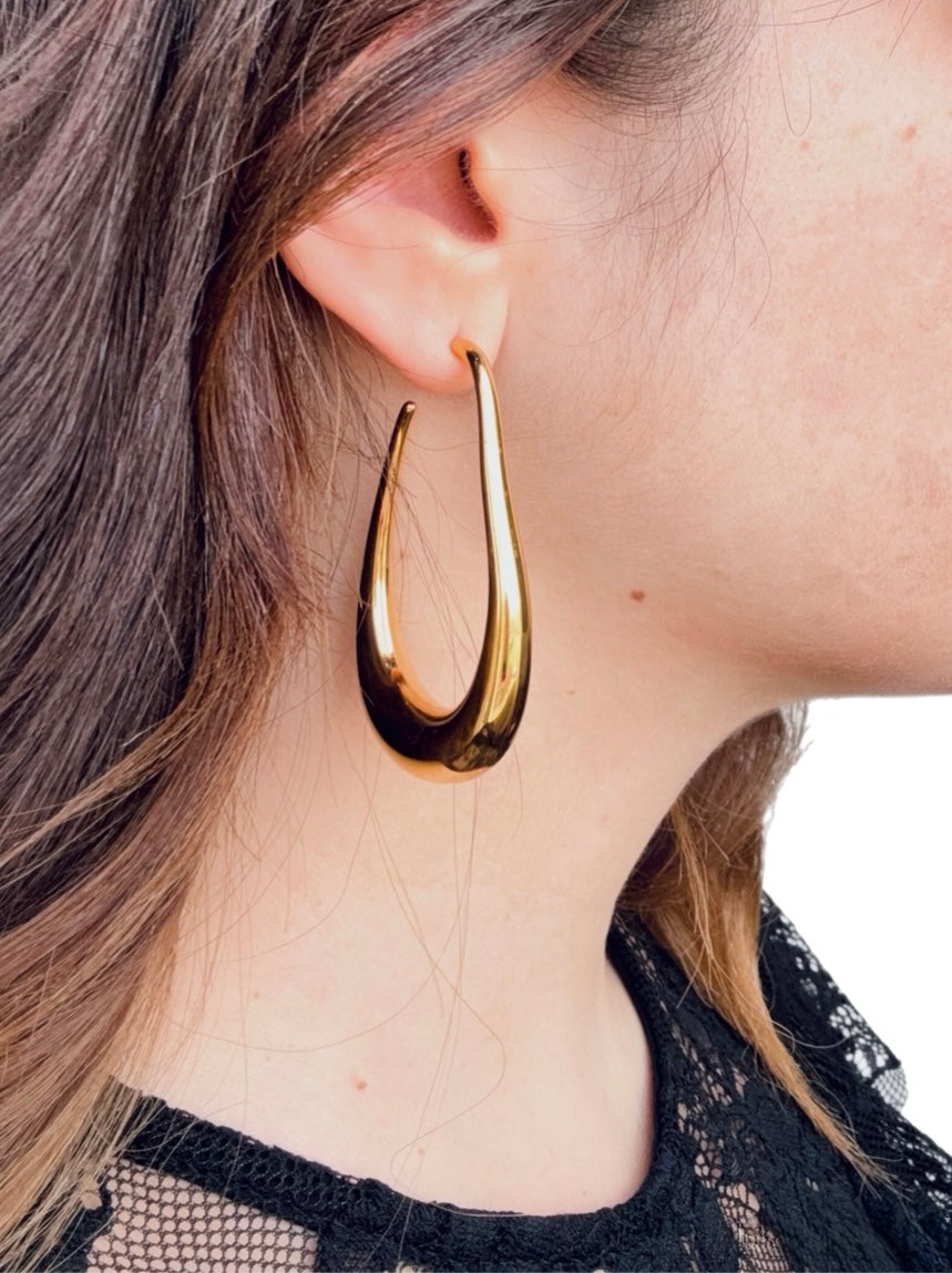 Orecchini Althea in acciaio inossidabile waterproof - PJELSOMINO Bijoux