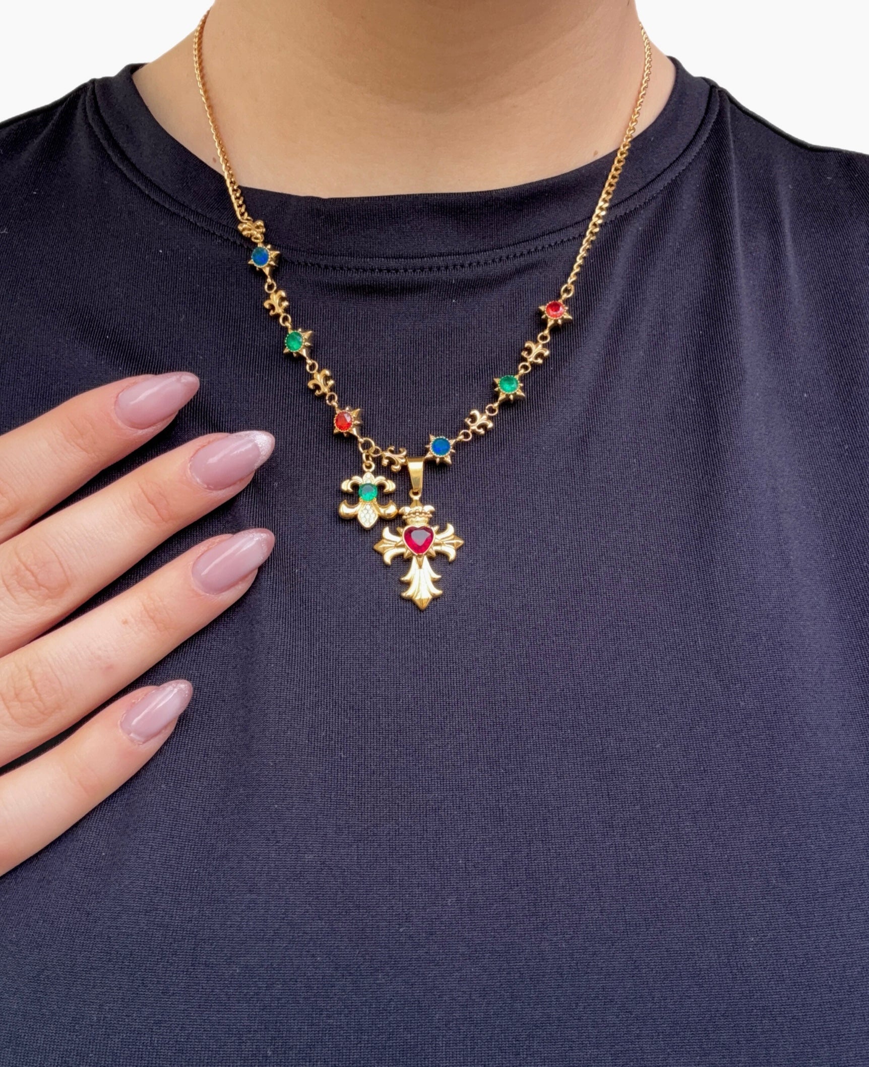 Collana Lily in acciaio inossidabile — PJELSOMINO Bijoux