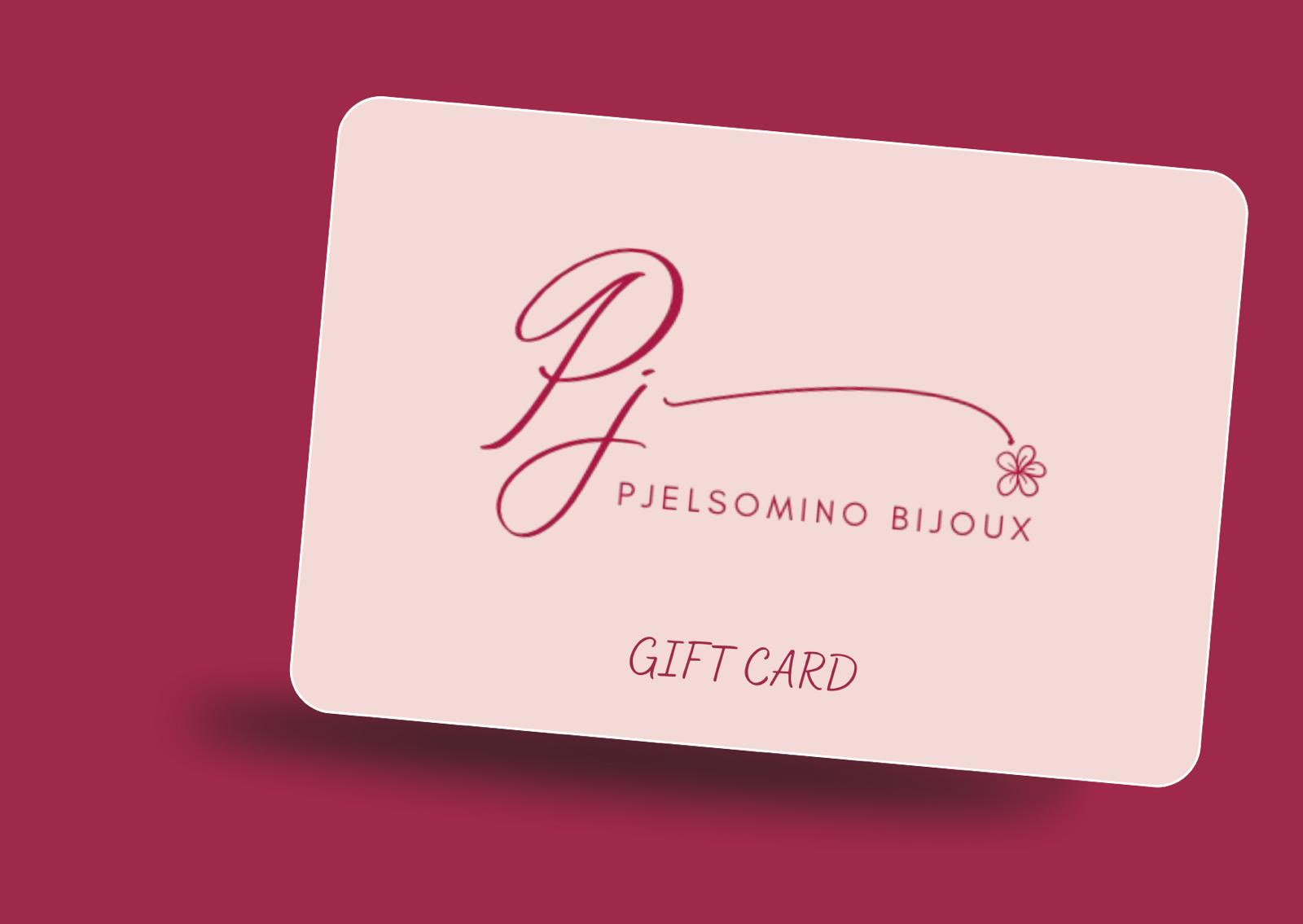 Buono Regalo PJELSOMINO - Gift Card Bijoux in acciaio inossidabile