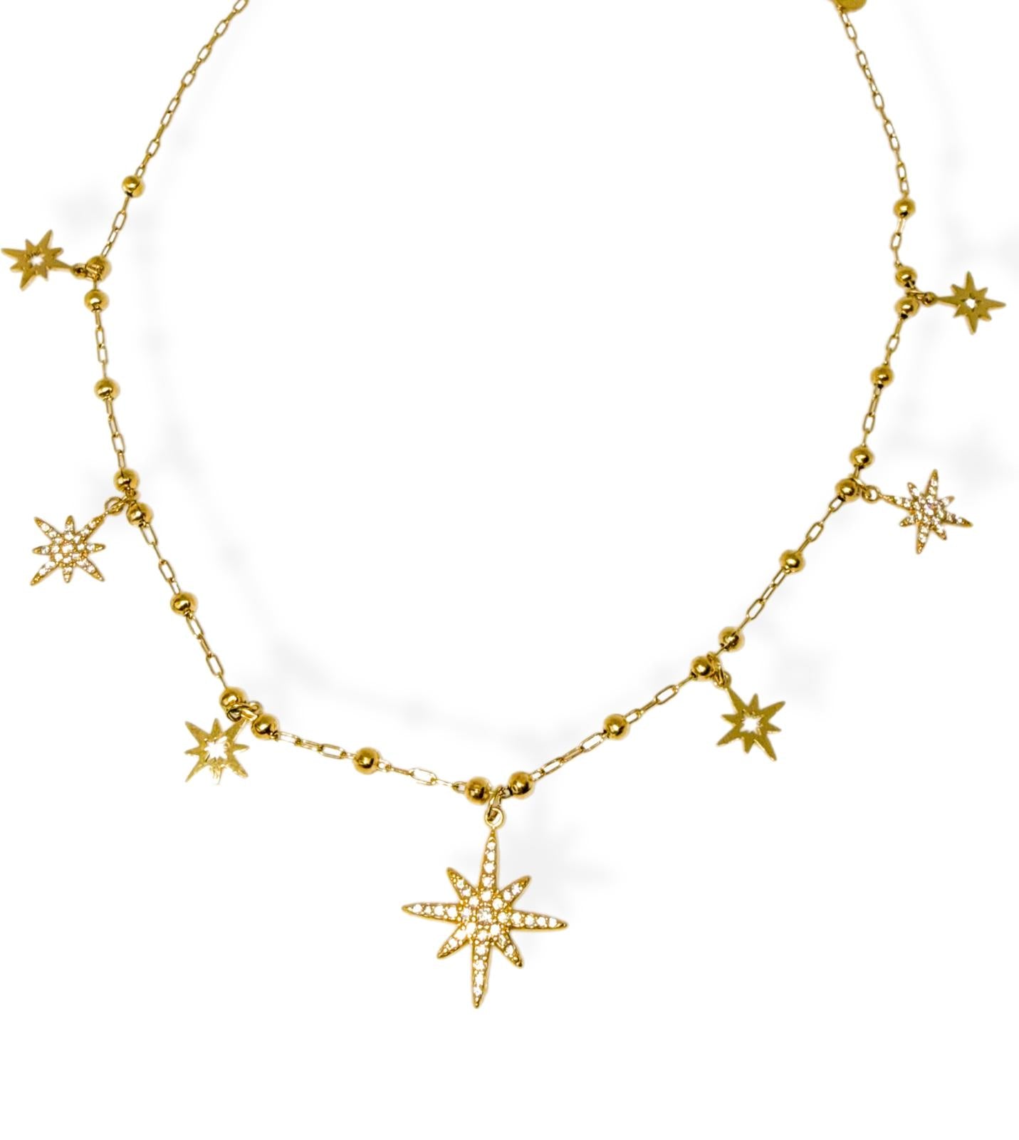 Collana North Star in acciaio inossidabile — PJELSOMINO Bijoux