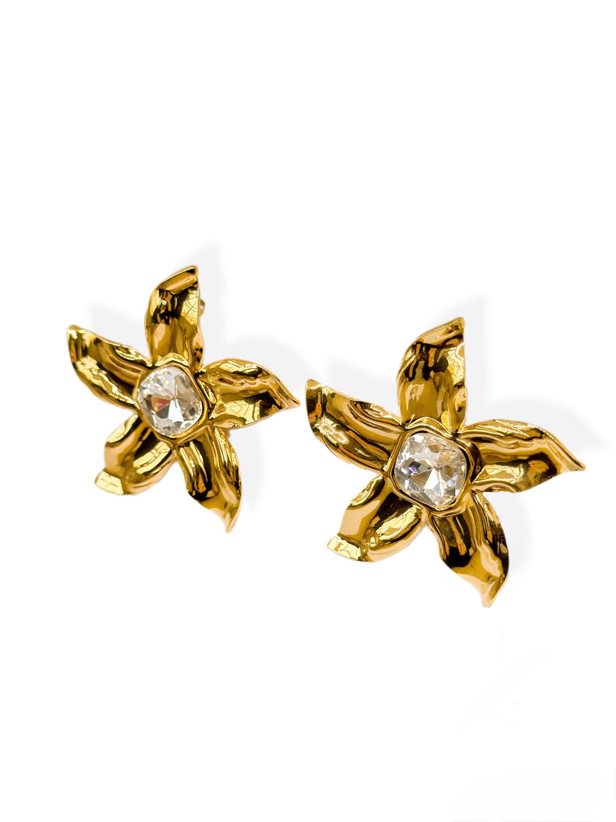 Orecchini Gelsomino in acciaio inossidabile — PJELSOMINO Bijoux